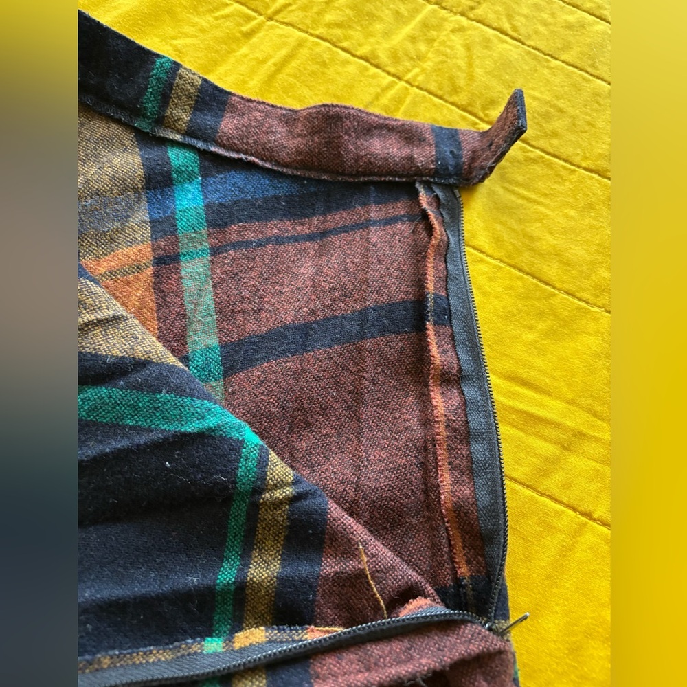 VINTAGE: Stunning Plaid A-line Shirt - Picture 7 of 8